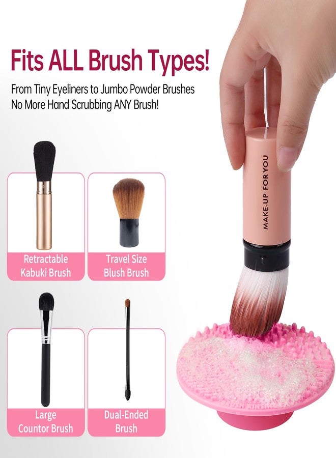 Norate Makeup Brush Cleaner, Make Up Brush Cleaner Solution + Makeup Brush Cleaner Mat, Brush Cleaner Pad for Deep Clean Brush Shampoo, Gentle Formula Cruelty Free, 2 Piece Set - Image 4